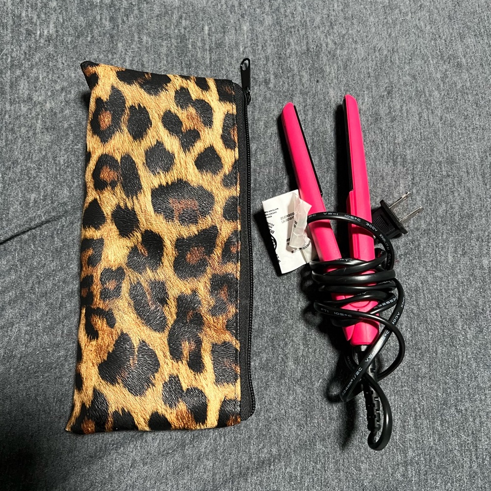 Mini straightener & travel case